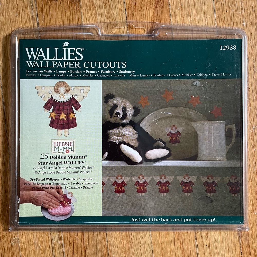 WALLIES Wallpaper Cutouts Debbie Mumm Star Angels